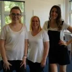 Dr Clare Cambell and Shahana Knight