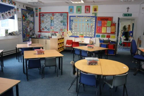 A calming therapeutic classroom environment